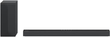 LG S65Q Soundbar TV 420W, 3.1 Canali con Subwoofer Wireless, Audio Meridian Horizon, DTS Virtual:X, AI Sound Pro, Audio ad Alta Risoluzione, Bluetooth, Ingresso Ottico, HDMI in/out