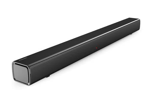 Panasonic SC-HTB100 Slim Soundbar per suono dinamico con connettività Bluetooth, USB, HDMI e AUX, nero