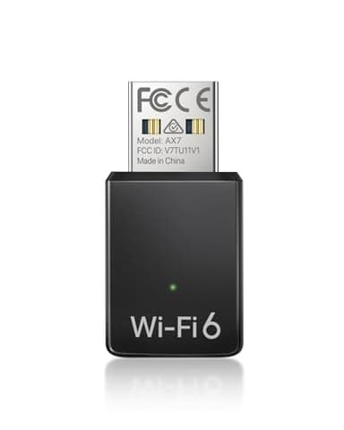 BrosTrend Mini AX900 WiFi 6 WiFi USB, Chiavetta WiFi per PC Fisso, Dual-Band 5GHz 600Mbps + 2.4GHz 286Mbps, Chiavetta Internet Adattatore WiFi USB per Windows 11/10/7, USB 2.0 Ricevitore WiFi OFDMA