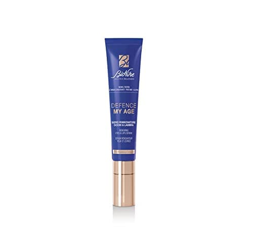 Bionike Defence My Age - Siero Rinnovatore Occhi e Labbra Anti Age con Burro di Karitè per Pelli Sensibili, Leviga e Nutre la Pelle, Dona Elasticità e Idratazione, 15 ml