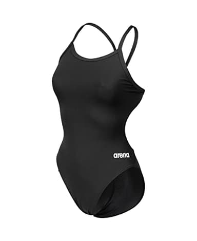 arena Solid Challenge Team Costume Intero Donna, Costume Donna ad Asciugatura Rapida, Costume da Bagno Sportivo in Tessuto MaxLife Eco con Massima Resistenza al Cloro e Protezione UV UPF 50+