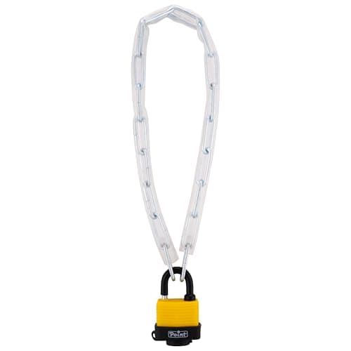 Sterling Catena di sicurezza 460 LPL 60 cm 4 mm e lucchetto laminato, argento