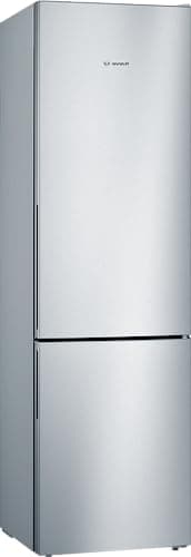 Bosch KGV39VLEAS Serie 4, Frigorifero combinato da libera installazione, LowFrost, Cassetti VitaFresh, Luce LED, Acciaio, 201x60 cm