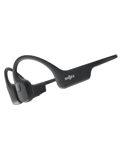 SHOKZ Auricolari OpenRun a conduzione ossea, auricolari sportivi Bluetooth open-ear con microfono, cuffie wireless impermeabili IP67, autonomia 8 ore, USB-C, Fascia auricolare sport, Comet Grey