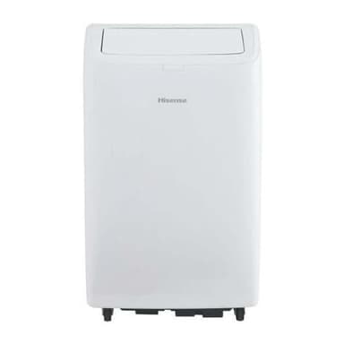 Hisense, APC09QC, Climatizzatore Portatile,2.6kW, 9000BTU/h 4-in-1 (Raffrescamento, Riscaldamento, Ventilazione, Deumidificazione), 63dB, LED Display, Timer 24h, Telecomando