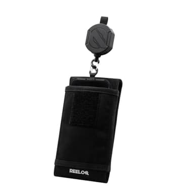 REELOQ Pro - Fusibile per smartphone con custodia a zaino e corda di sicurezza per cellulare, Nero , Versione cinghia