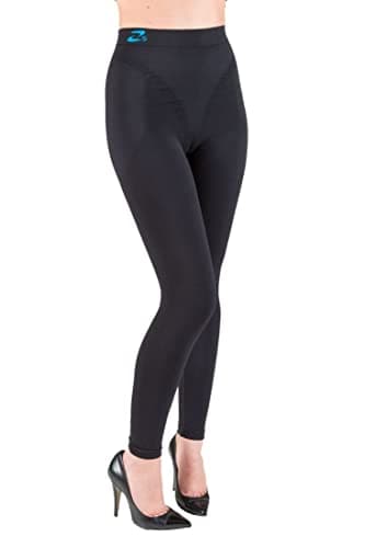 CzSalus Offerta Limitata Pantaloncino Lungo Termico Leggings Snellente Anti-Cellulite Nero S