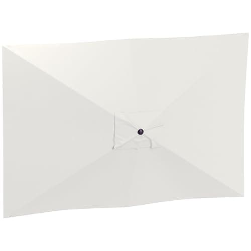 Outsunny Telo di Ricambio per Ombrellone Rettangolare 3x2 m con Presa d'Aria Superiore, Telo per Ombrellone da Giardino a 6 Stecche in Poliestere 180 g/m², Protezione UV 50+, Beige