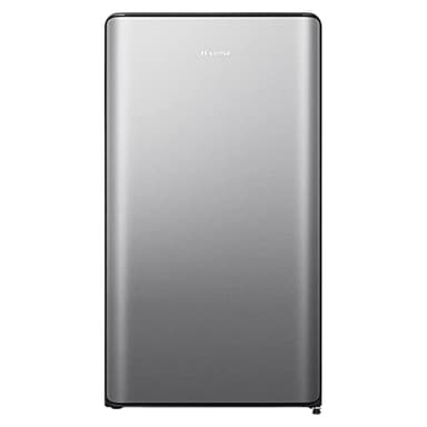 Hisense RR106D4CDF Frigorifero Monoporta con Design Curvilineo, Silver, 82 l
