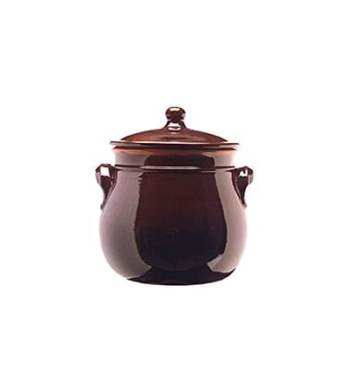 Colì Maioliche E Terrecotte Dal 1650 Brunella Pentola Bombata con Coperchio, Ceramica, Marrone, 20 cm