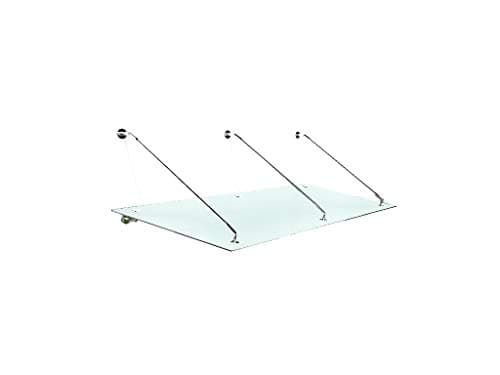 Glaszentrum Hagen - [Typ-FR] Vetro smerigliato - Tettoia in vetro - Tettoia - padiglione - Tettoia della porta - Vetro stratificato di sicurezza incl (250x90cm VDB, Stb-Supporto)