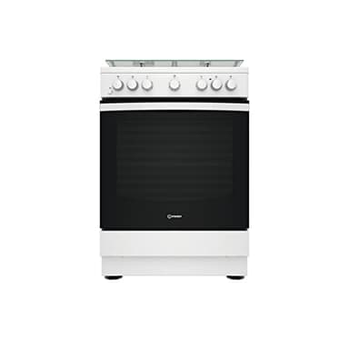 Indesit - Cucina a gas IS67G4PHW/E/1 - Cucina A Gas Con Forno Elettrico 60x60x90cm Bianca Con 4 Fuochi. Forno Con Piano Cottura Classe A