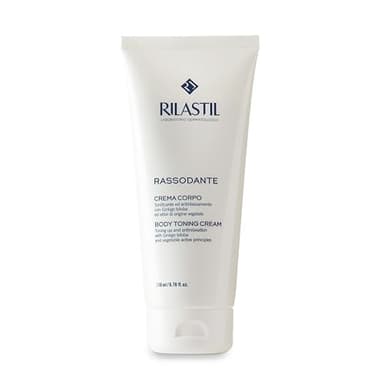 Rilastil Rassodante Crema Corpo, Trattamento Idratante e Rassodante, Contrasta il Rilassamento Cutaneo, per Massaggi Prolungati, con Ginkgo Biloba, Senza Profumo, Confezione da 200 ml