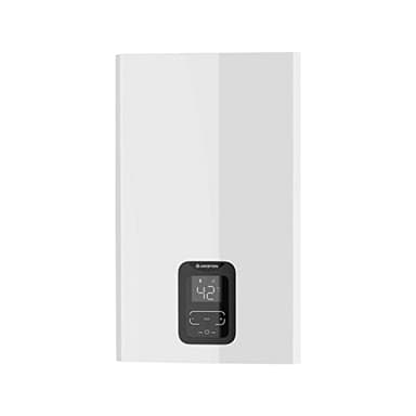 Ariston Next Evo X - Scaldabagno 11L/min Basso Consumo Riscaldatore Gas Naturale Impermeabile e Termostatico Tecnologia Low Nox, 16.5x34.5x65 cm Fabbricato per l'installazione in Spagna