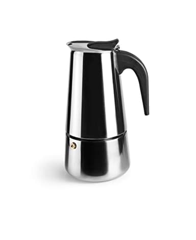 IBILI Moka express, 2 tazze, 100 ml, acciaio inossidabile, adatta per piani di cottura a induzione