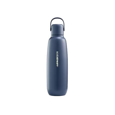 SodaStream Fizz&go Cool - Bottiglia in metallo Storm da 0,9 l, lavabile in lavastoviglie, compatibile con Duo, E-Duo, Terra UVM, mantiene caldo e freddo fino a 12 ore, senza BPA, confezione da 1