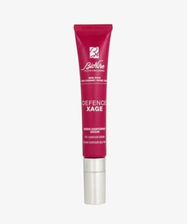Bionike Defence Xage - Siero Contorno Occhi Anti Age, per Pelli Sensibili e Intolleranti, Leviga il Contorno Occhi, Attenua Borse, Occhiaie e Rughe Profonde, Dona Luminosità, 15 ml