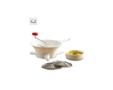 Moulinex K10120 Passaverdure in Plastica, per Passare Zuppe, Purè e Composte, 24 cm, Lavabile in Lavastoviglie, Pratico e Antiscivolo