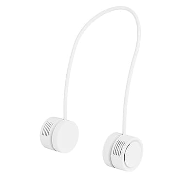 Chesoon Ventilatore da collo Mini Ventilatore Portatile Leggero di Raffreddamento Velocità del Vento Commutabile Batteria Ricaricabile Integrata Colore Bianco