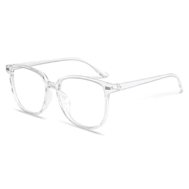 Vidacharmy Occhiali Trasparenti Anti Luce Blu Uomo e Donna, Occhiali Luce Blu Blocco UV Anti-Affaticamento, Occhiali per Computer Filtro Anti Luce Blu con Lenti Antiriflesso