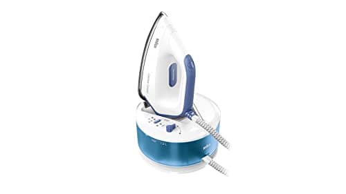 Braun CareStyle Compact IS 2143 BL - Ferro da stiro a vapore con piastra FreeGlide 3D, vapore verticale, 2400 Watt, pressione 6 bar, colpo di vapore 400 g/min, serbatoio acqua grande da 1,5 l, colore: