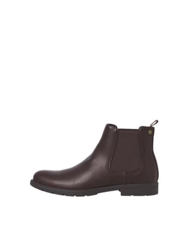 JACK & JONES Jfwfenchurch Pu Chelsea Boot, Chelseaboots Uomo, Marrone Pietra, 41 EU