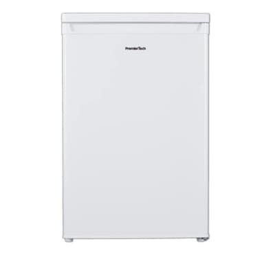 PremierTech, Frigorifero con congelatore 109 Litri, Frigo Sotto Tavolo, Ufficio Casa, Porta Reversibile, Sotto Tavolo, Classe Energetica E, Temperatura Regolabile, Libera Installazione, Bianco, PT109F