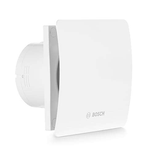 Bosch Aspiratore da bagno 1500 W 100 - Ventilatore da Bagno e Toilette per Combattere Muffa e Umidità - Con Collegamento all'Interruttore della Luce e Timer - Diametro da 100mm