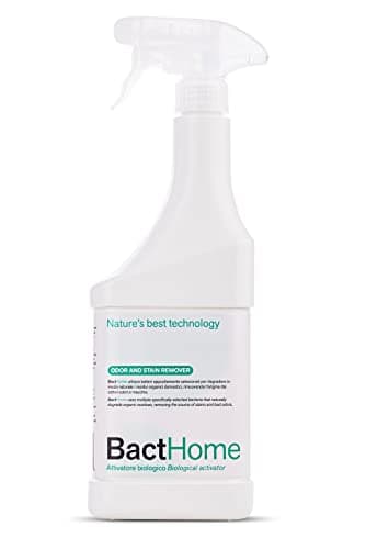 BactPro - BactHome - elimina odori, macchie di sudore e urina da materassi, vestiti, tessuti, scarpe e attrezzature sportive - Attivatore Biologico - Spray 750 ml