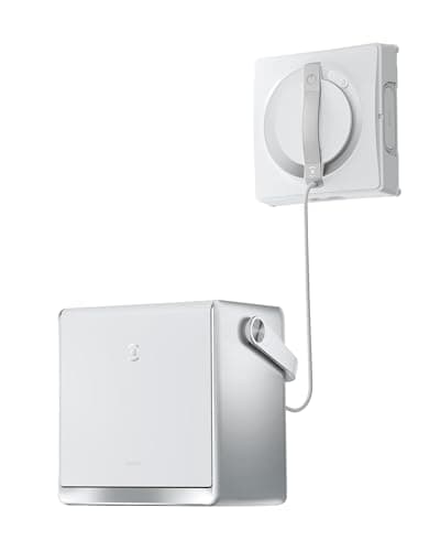 ECOVACS W2 OMNI Robot Lavavetri con Stazione Multifunzione, Robot Vetri con Rilevamento Intelligente dei Bordi, 12 Livelli di Sicurezza, Tecnologia di Spruzzo in 3 Direzioni