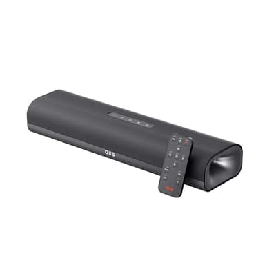 OXS Thunder Lite Gaming Soundbar per PC, Altoparlante TV con Audio Virtual Surround, Tubo Bassi, Design Compatto, Compatibile HDMI/AUX/Optical, Connessione Wireless Bluetooth 5.0, Montabile a Parete