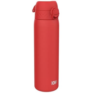 Ion8 Borraccia Termica in Acciaio Isolato, 500ml, a Prova di Perdite, Facile da Aprire, Serratura Sicura, Lavabile in Lavastoviglie, Maniglia per il Trasporto, Facile Pulizia, Durevole, Rosso