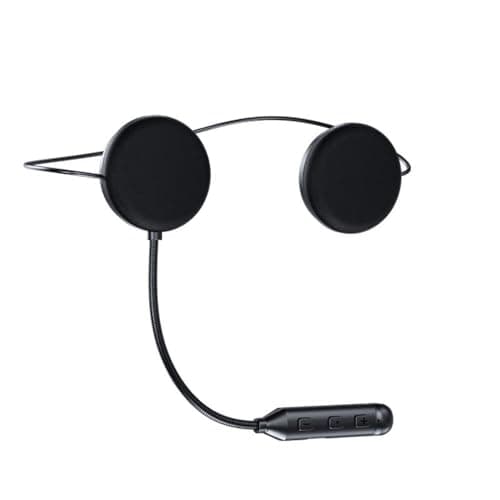 OBEST Moto Auricolare Bluetooth BT5.3, Caschi Kit Vivavoce, Altoparlante Musica, Microfono di Controllo Chiamata, Funzione di Riduzione del Rumore per Cuffie, Clip di Montag