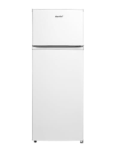 COMFEE' RCT284WH2A frigorifero con congelatore/congelatore superiore/176 kWh/anno/143cm Altezza/Luce LED/Cerniera porta reversibile/Bianco