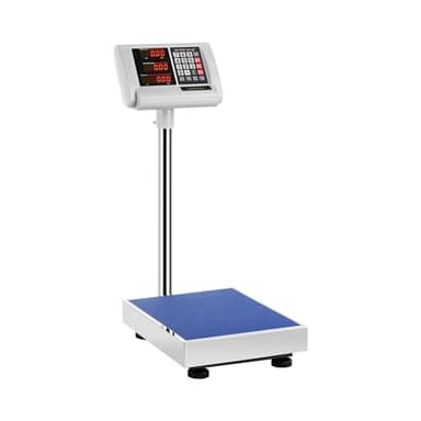 Steinberg Systems Bilancia a piattaforma Pesapacchi Professionale SBS-PF-60/10A (230 V, 4 V, 10 ore, 60 kg, 10 g, Acciaio Inox, Kg, EUR, USD)