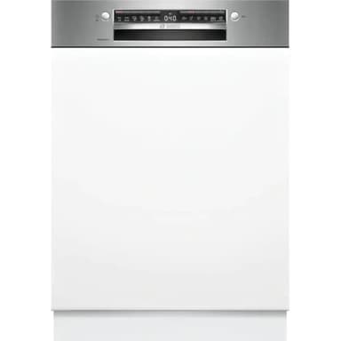 Bosch Elettrodomestici SMI6YCS02E, Serie 6, Lavastoviglie da incasso con frontalino, Asciugatura impeccabile e consumi ridotti, Home Connect, Diagnostica da remoto, 60 cm, Acciaio