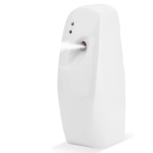 Dispenser Spray Automatico per Deodorante Ambienti, Aerosol Interni Domestici a Parete/Autoportante Regolabile, Dispenser di Profumo Spray per Fragranze per Bagno, Ufficio, Hotel (Bianco)