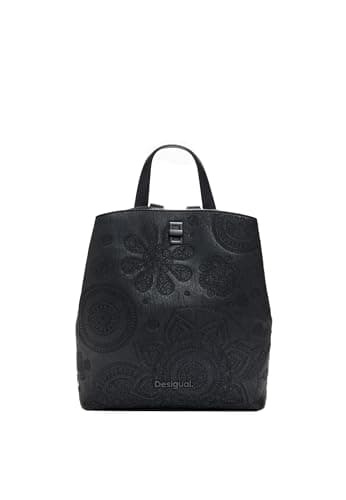 Desigual, ACCESSORIES PU Backpack Mini Donna, Nero, Einheitsgröße