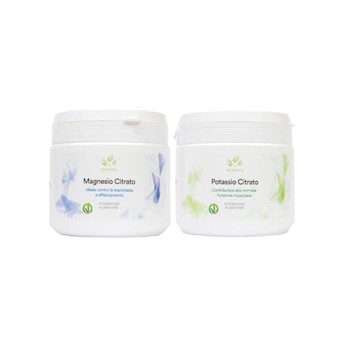 Benessence - Potassio citrato + Magnesio citrato in polvere solubile - 2 confezioni da 500g