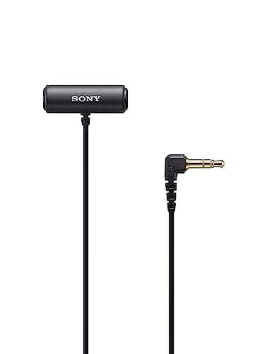 Sony ECM-LV1 - Microfono Lavalier con Stereo Sound Capture, Clip per vestiti 360°, per Fotocamere digitali
