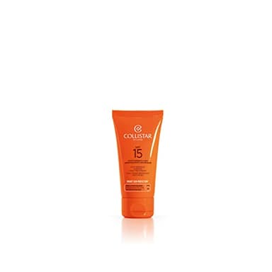 Collistar Trattamento Viso Abbronzante Antirughe SPF 15, Crema idratante protettiva dal sole, favorisce l'abbronzatura Con Vitamina E, oli di nocciolo, 50 ml