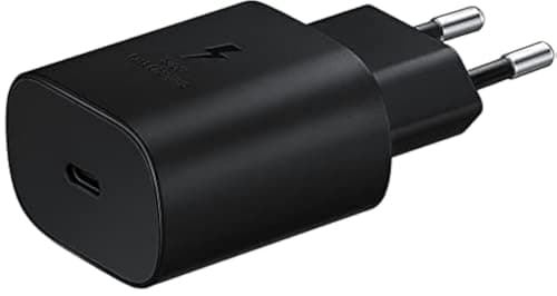 Samsung EP-TA800N 25W Caricabatterie a Ricarica Super Veloce, Porta USB di Tipo C, Senza Cavo, Nero