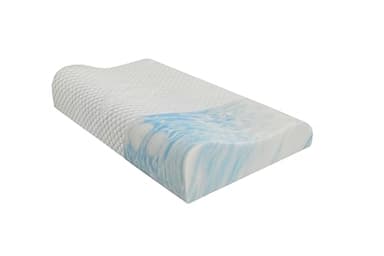Nuvole di Sonno - Cuscino Cervicale in Memory Foam Traspirante Correttore a Doppia Onda da Letto con Rivestimento Sfoderabile e Lavabile Ergonomico per Collo Made in Italy (Cervicale 1PZ, 70 X 40)