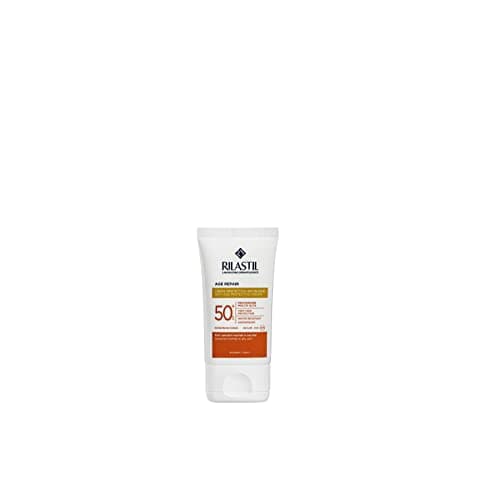 Rilastil Age Repair Crema Solare Viso, Azione Anti Aging, Elasticizzante e Antiossidante, SPF 50+ per Pelli Sensibili, Confezione da 40ml