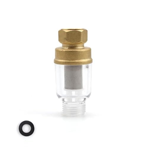 WJUAN Filtri Doccia, Filtro Lavatrice Elemento Filtrante Inossidabile non Necessita Sostituito, Ottone Filtri Acqua Antiossidante, Filtra Ruggine e Polvere Sottile (72×30,7×21,9 mm)