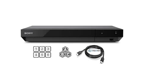 Region Free 4K UHD Blu-Ray Player Compatible with Sony UBP-X700M with UHD 4K Playback, 3D WiFi Multi Region Code Free | Blu-Ray Regions A, B, C | DVD Regions 0-8 with Dynastar 6FT HDMI Bundle