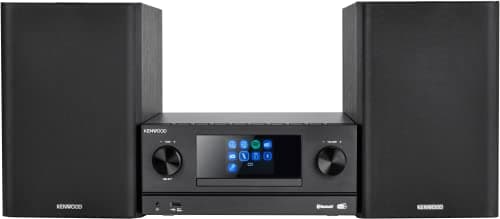 KENWOOD, Sistema Micro HiFi Stereo M-9000S, con Ricevitore Radio da Internet, DAB+ o FM, Lettore CD e Presa USB, Connessione a Spotify e Bluetooth, con Funzione Radiosveglia, Black