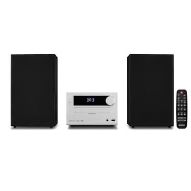 Sistema audio micro MEDION E64482 impianto compatto (DAB+, lettore CD, radio FM PLL, Bluetooth, lettore MP3, AUX, presa per cuffie/auricolari, USB, spegnimento temporizzato