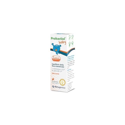Probactiol Baby - Miscela di Probiotici Vivi e Vitali - Integratore per Neonati e Bambini - 21 Porzioni
