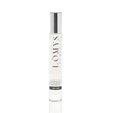 Lòmys Cosmetics Siero Contorno Occhi Antirughe - Riduce Borse e Occhiaie | Idratante e Rinfrescante | Trattamento Anti-Fatica per Uomo e Donna | Crema Occhi con Effetto Levigante e Lifting - 10ml